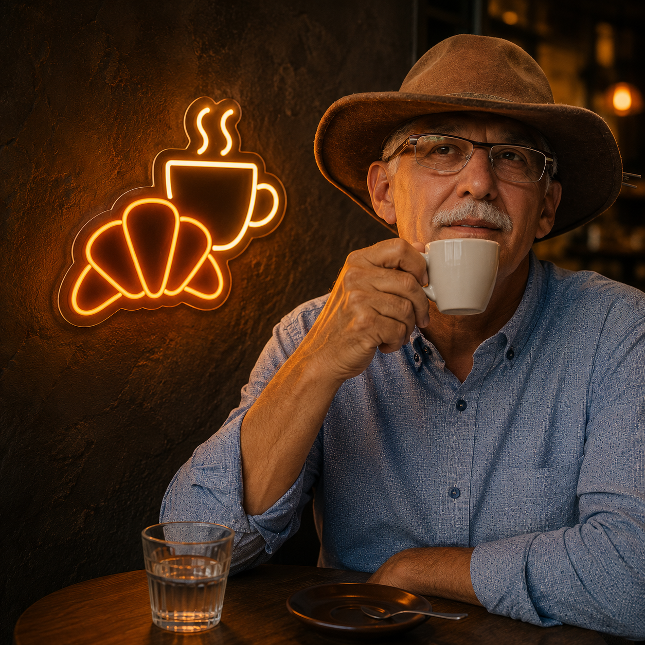 Croissant and Coffee